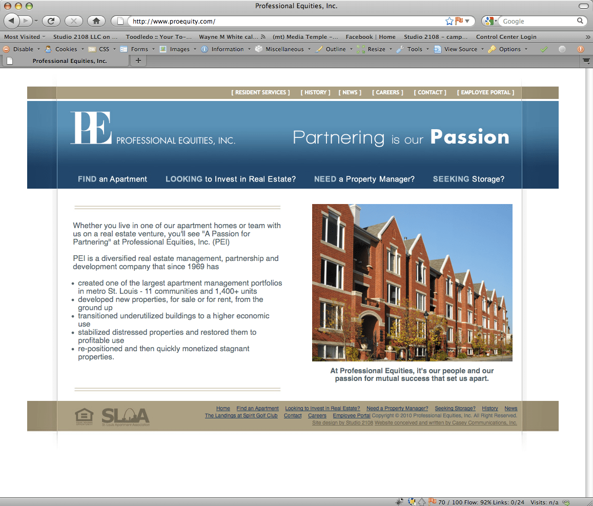 custom designed web site st louis mo company