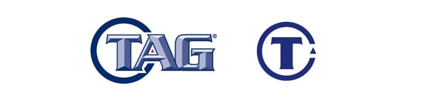 custom designed logo TAG circle T icon