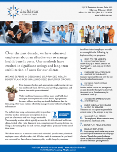 Custom Designed Flyer for Health Star Consulting