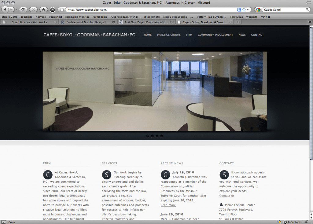 capes sokel custom designed website wordpress