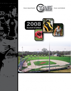 TAG Baseball Catalog Cover 2008