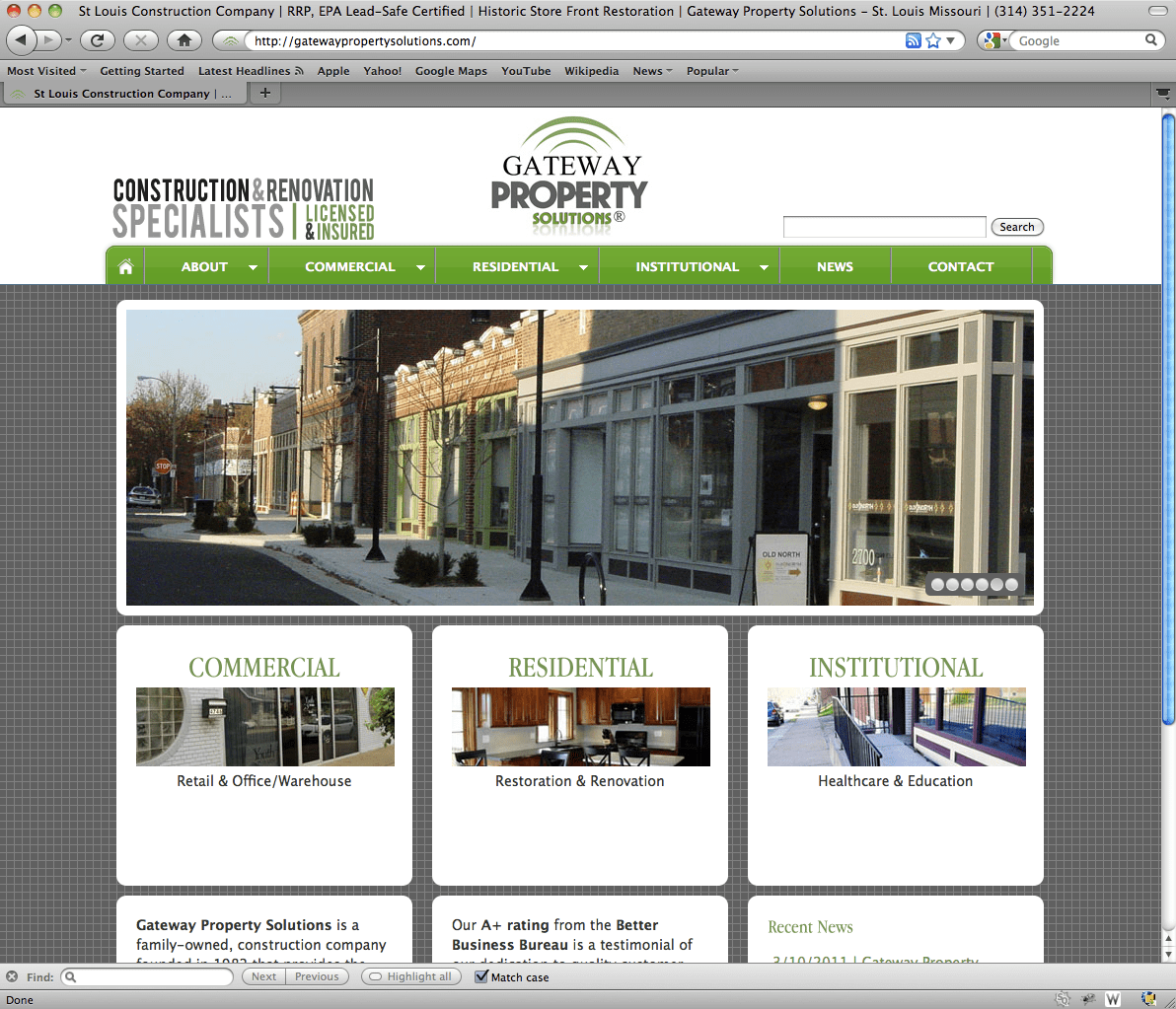 gateway-property-solutions-website st louis wordpress custom designed website
