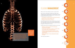 MPM custom designed Annual Report interior page 2