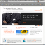 corporate writer insider customized content managed website wordpress corporate writer insider
