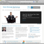 SalesMessageMarketing custom designed website using WordPress CMS