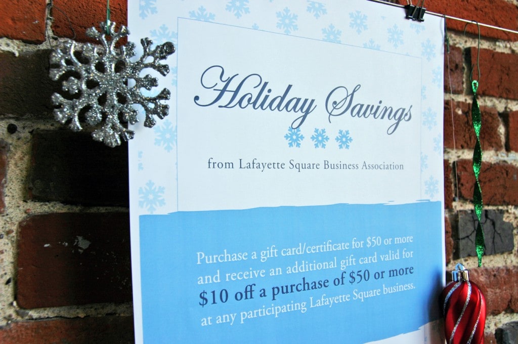Holiday Savings flier