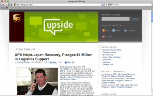 UPS UPS wordpress website and blog