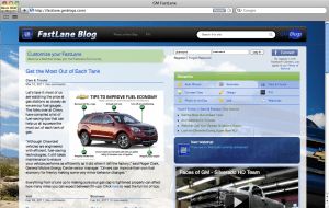 General Motors GM WordPress Website and blog