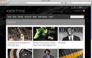 Kobe Bryant Kobe Bryant WordPress Website