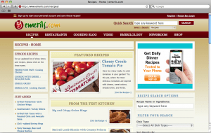 Emeril Emeril Recipe and Blog WordPress Website