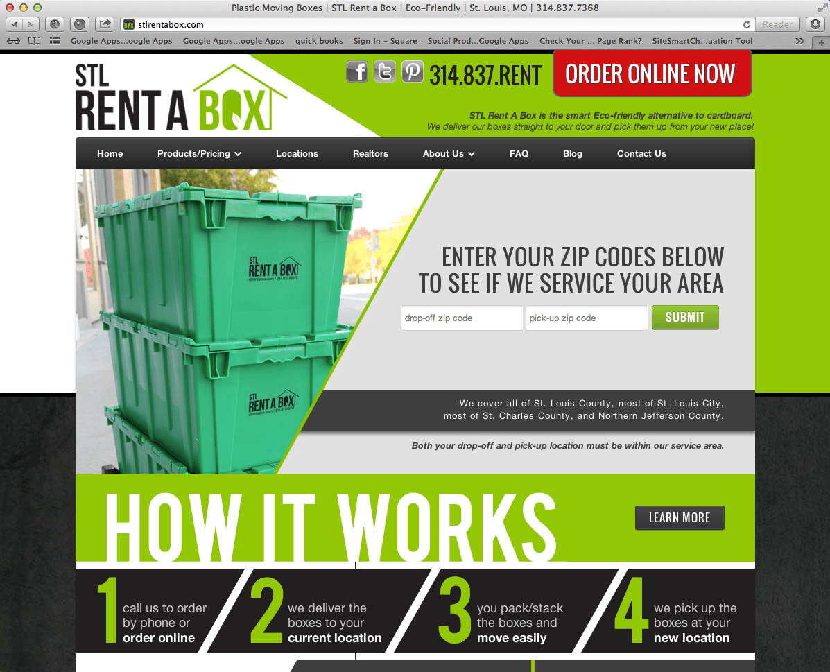 custom wordpress website stlrentabox