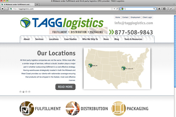 Custom Designed WordPress Web Site for TAGG Logistics Custom Designed WordPress Web Site for TAGG Logistics