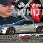 custom designed race car driver poster Wayne C White 2007 Z06 Corvette