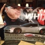 extra large custom designed race car driver vinyl banner