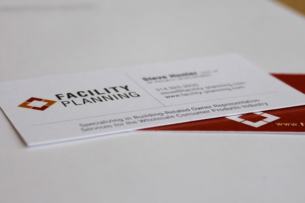 Custom Designed Business Card Facility Planning