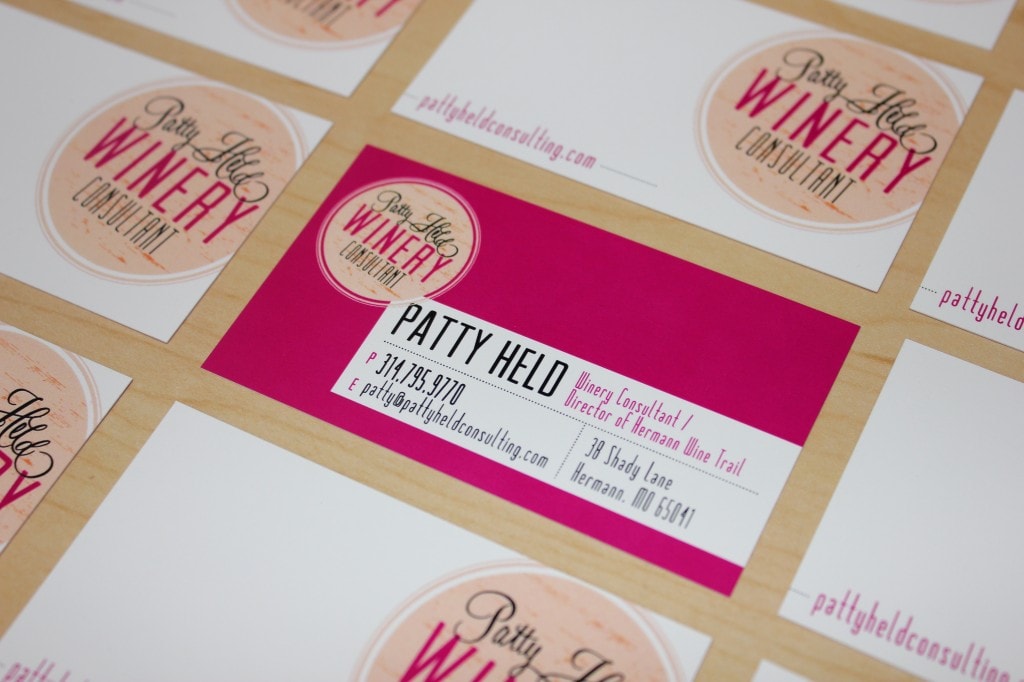 Custom Designed Logo Branding Business Cards Patty Held