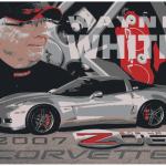 posterized custom designed race car driver posters