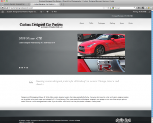 Custom Designed Car Posters Website