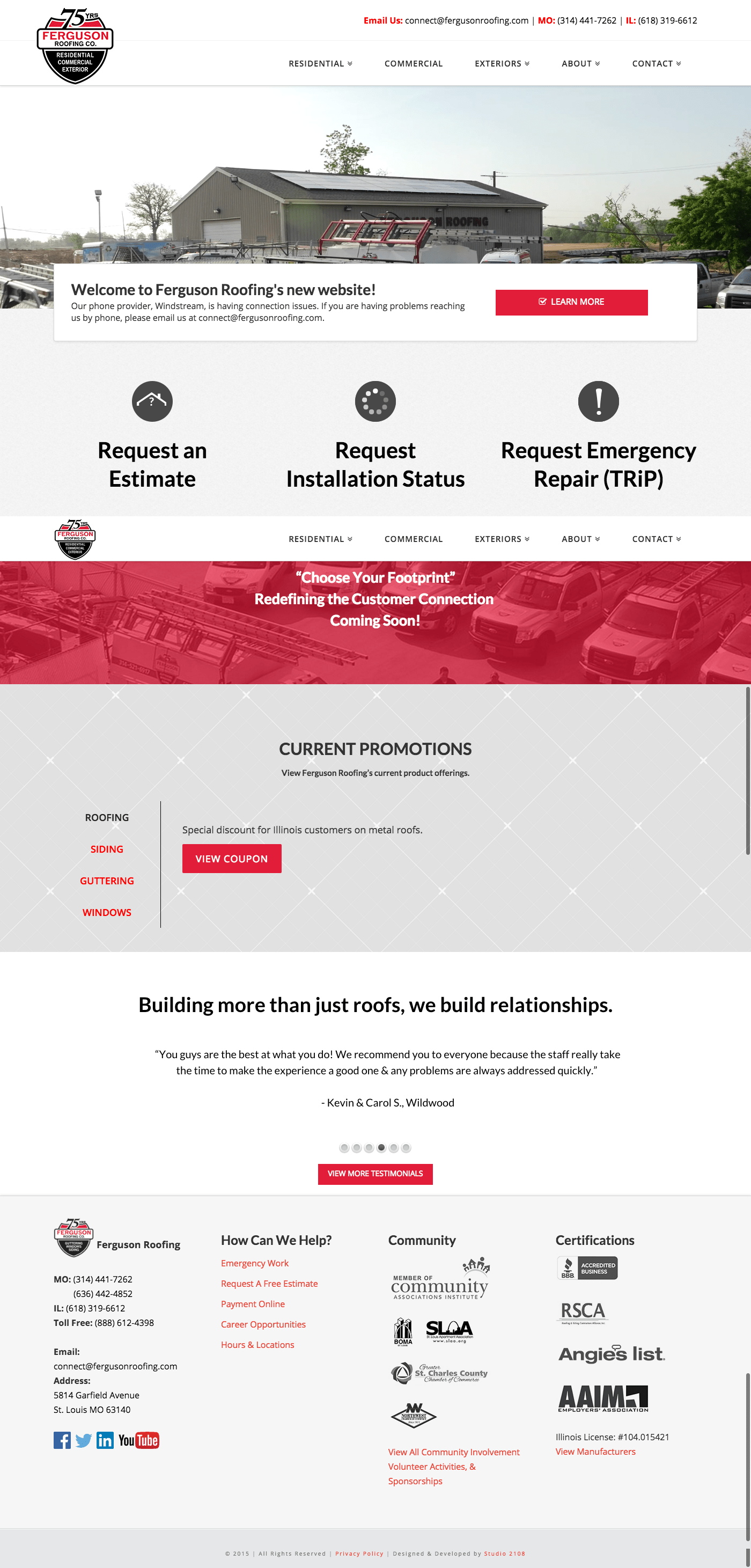 screenshot fergusonroofing Go to Ferguson Roofing