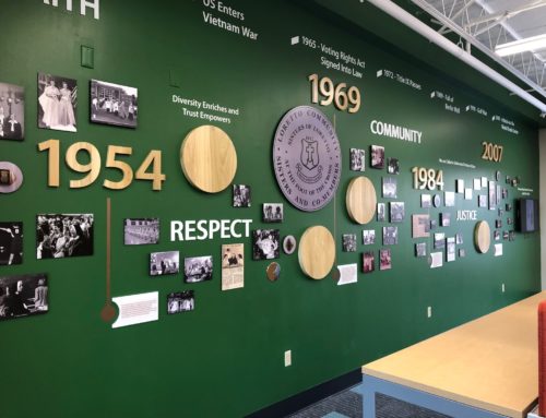 Nerinx Hall Legacy Wall – Library