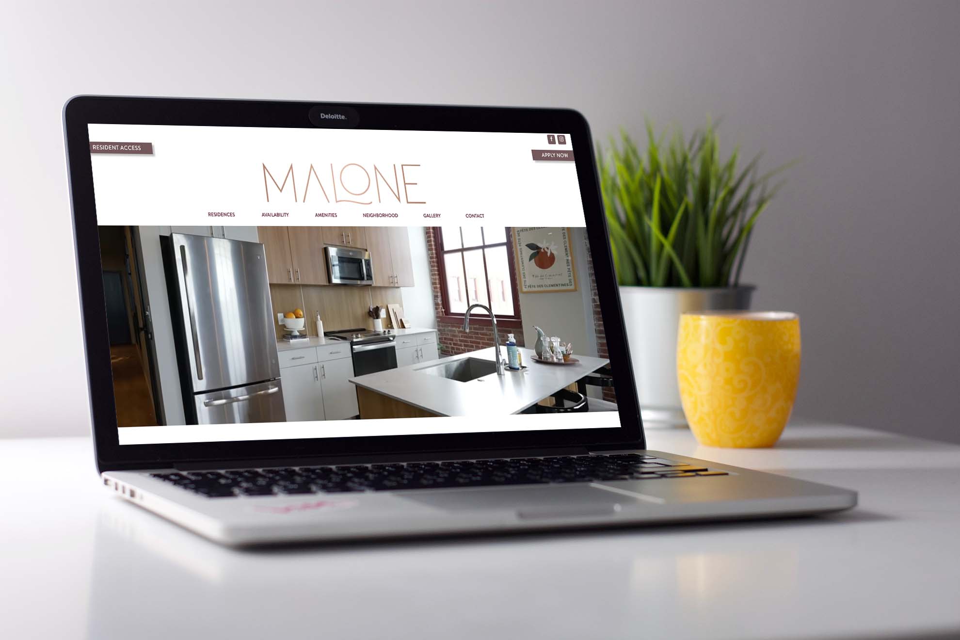 Malone desktop mockup