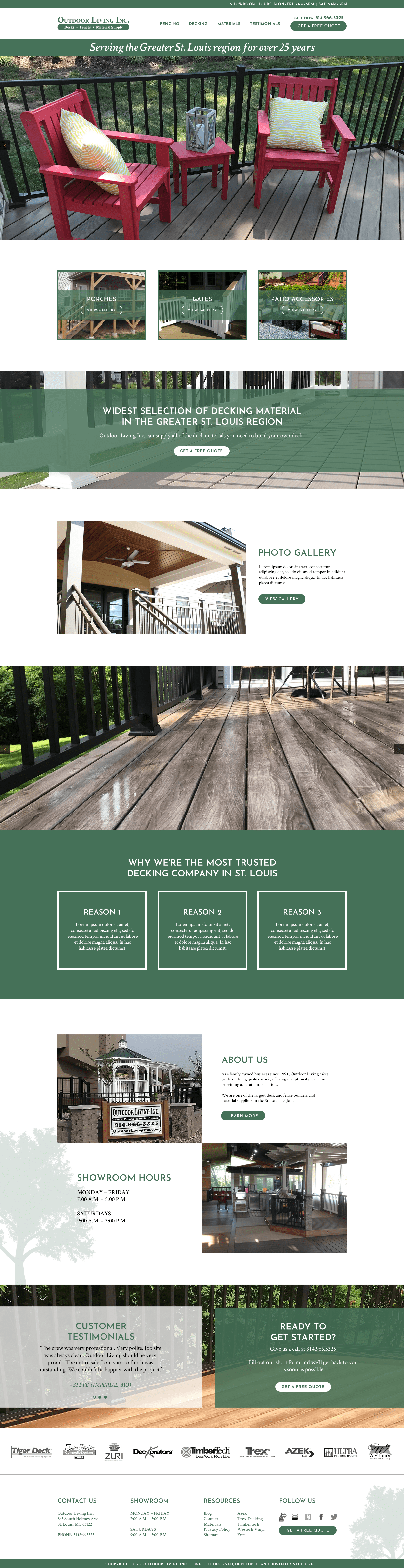 Outdoor living Mockup Go to Outdoor Living Inc