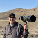 Wayne M White with camera in Nevada